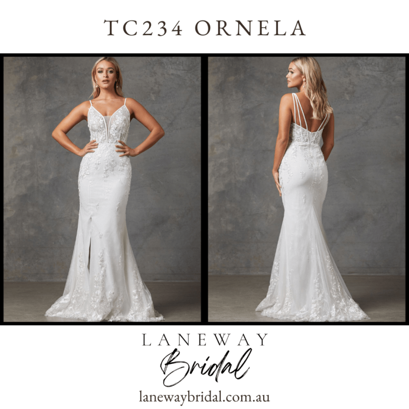 Vienna Wedding Dress - TC338 - Tania Olsen Designs  Square neckline  wedding dress, Wedding dress necklines, Square neck wedding dress